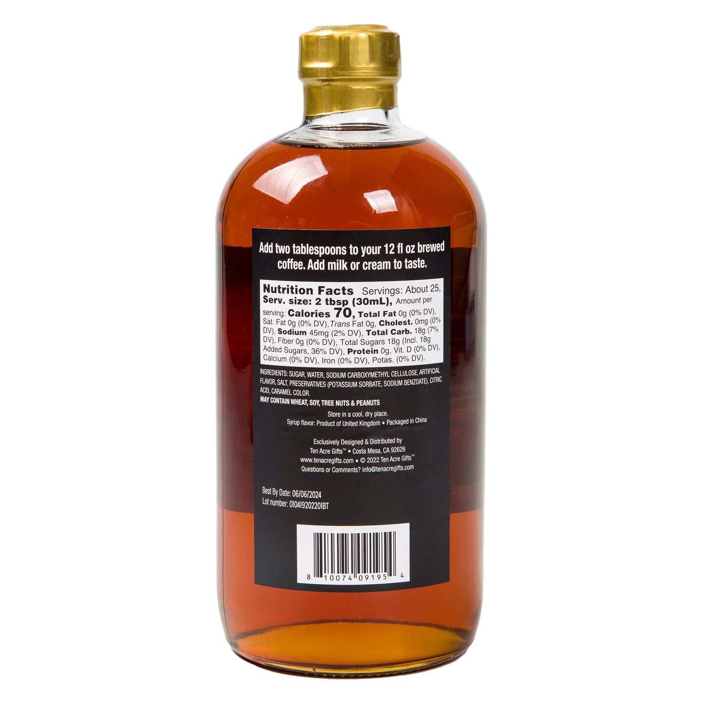 Salted Caramel Coffee Syrup
